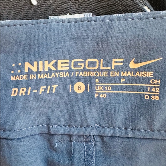 Nike Disney Golf Dri-Fit Blue & White Plaid Skort Floral skirt Athletic - Picture 9 of 10